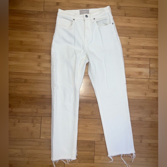 Everlane high rise straight jean with raw hem - Picture 7 of 7